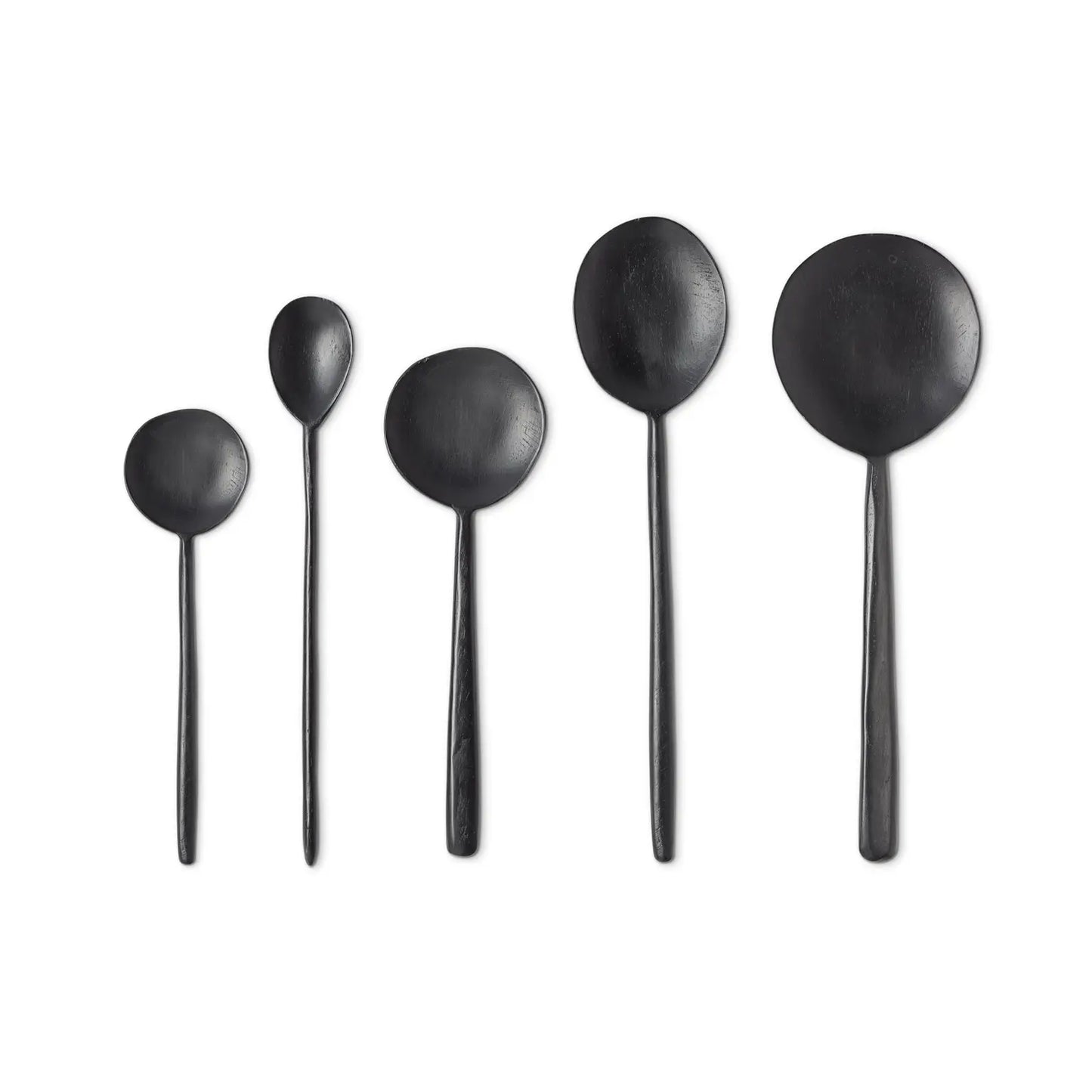 Ebonized Wood Spoon Ser