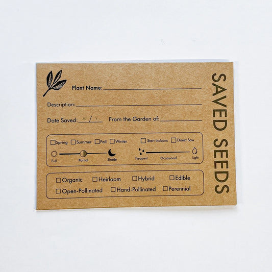 Saved Seeds Envelope