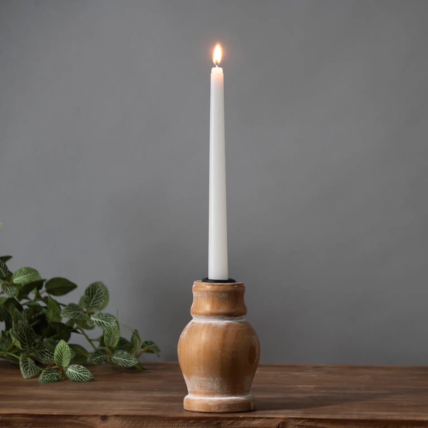 Small Wooden Candle Holder