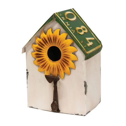 Sunflower Metal Birdhouse